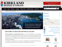 Tablet Screenshot of kirklandheating.com